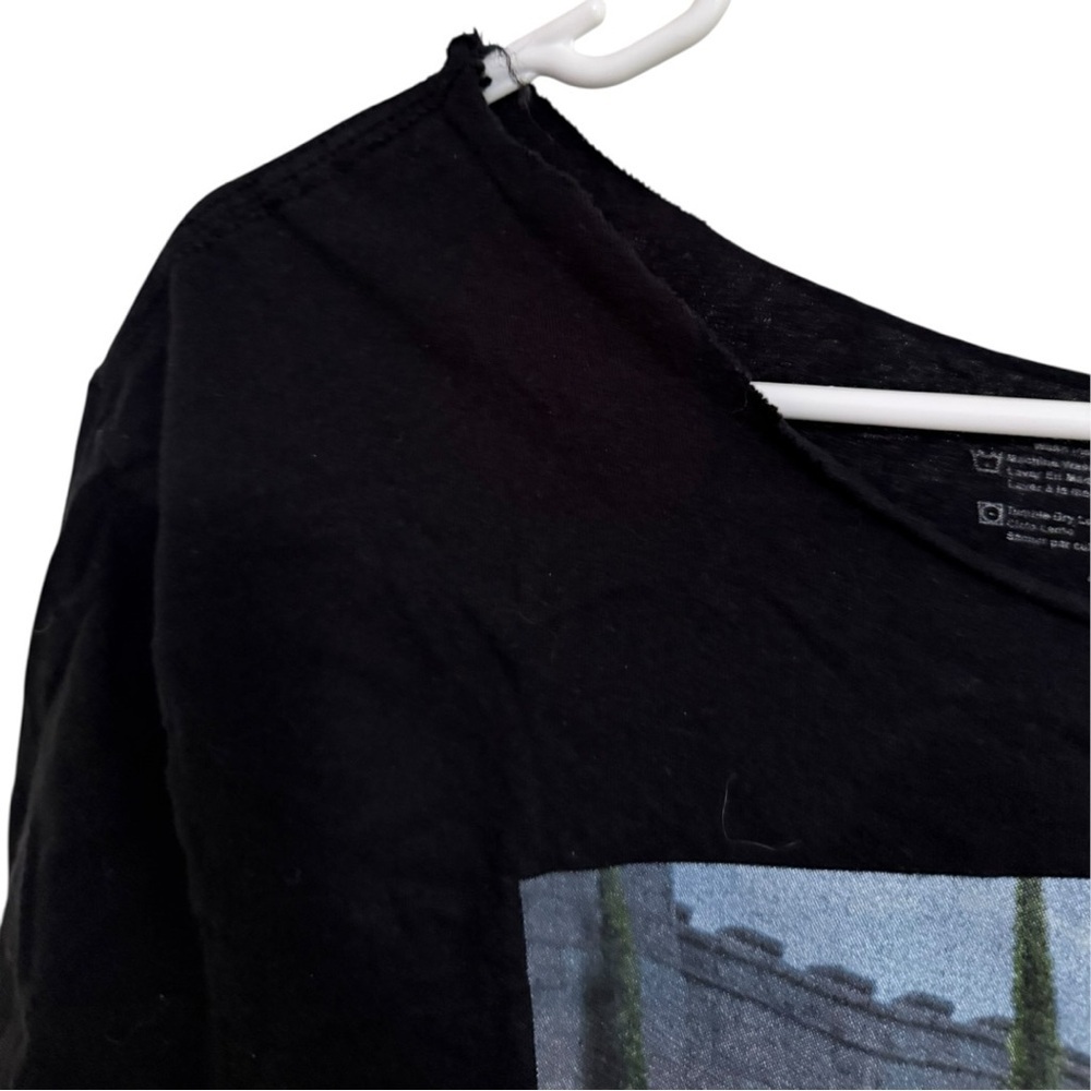 Mad Engine Shrek Donkey Graphic Crop Tee Black Size L - Picture 2 of 5